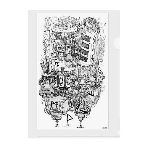 【新品】 モナリザ　絵画 アート　A4 クリアファイル クリアファイル A4 エトランジェ ディ コスタリカ モナリザ 他