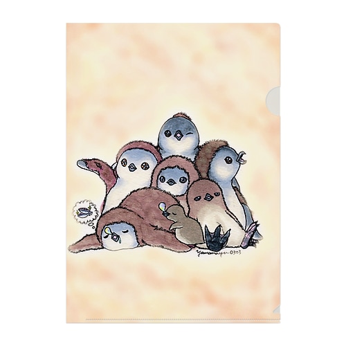 もふもフンボ(ヒナ) Clear File Folder
