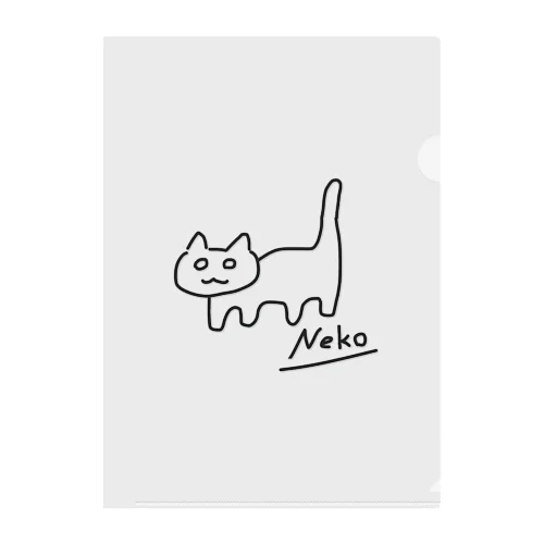 ねこ（Neko） Clear File Folder