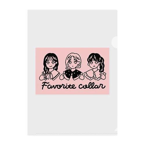 Favorite collar クリアファイル