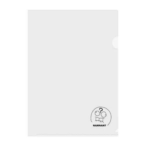 NANDE MARU Clear File Folder