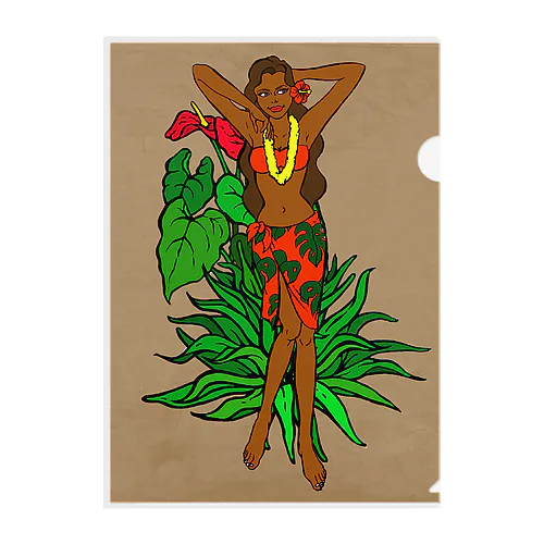 Island Girl Ⅰアイランドガール Clear File Folder