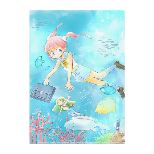 海のグッドモーニング Clear File Folder