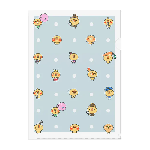 ちっちゃいひよこ Clear File Folder