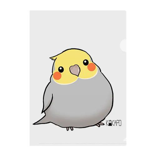 *KAKAPO*のふんわりオカメインコちゃん(のまる) Clear File Folder