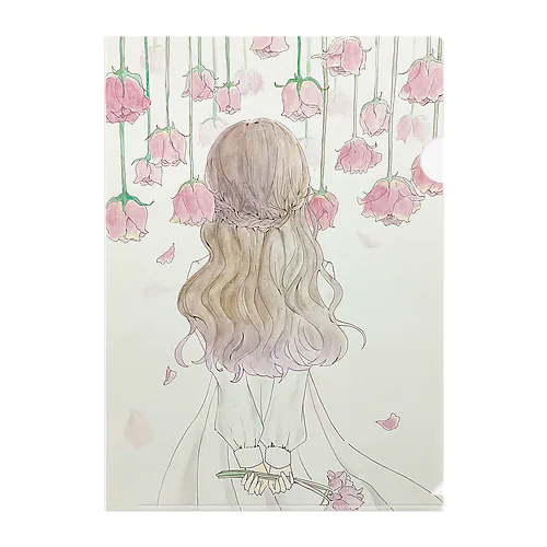 薔薇のカーテン Clear File Folder