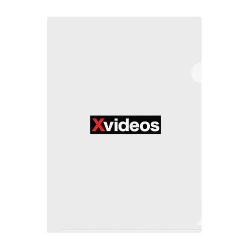 xvideos黒基調。背面プリントなし Clear File Folder