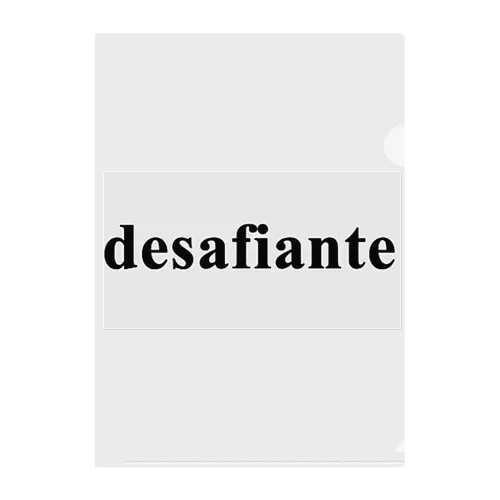 desafiante Clear File Folder