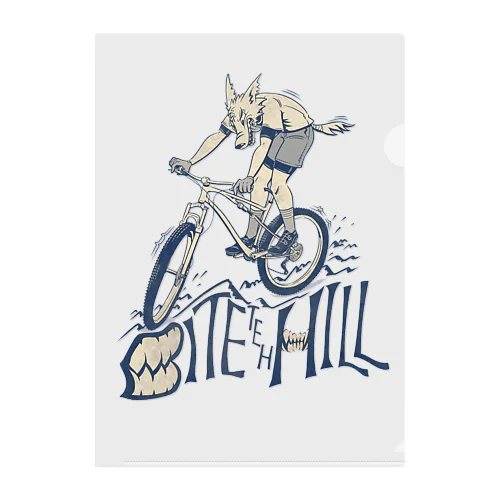 "BITE the HILL" Clear File Folder