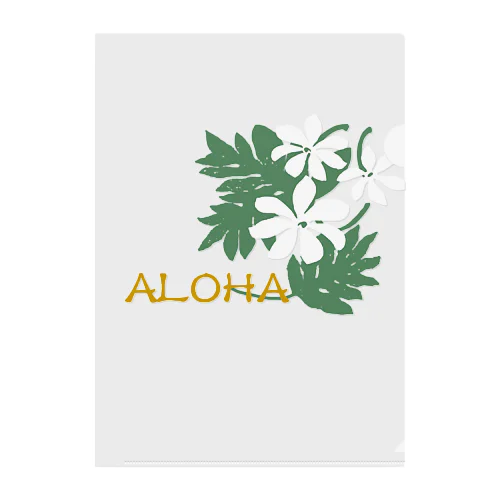 ALOHA-ティアレ Clear File Folder