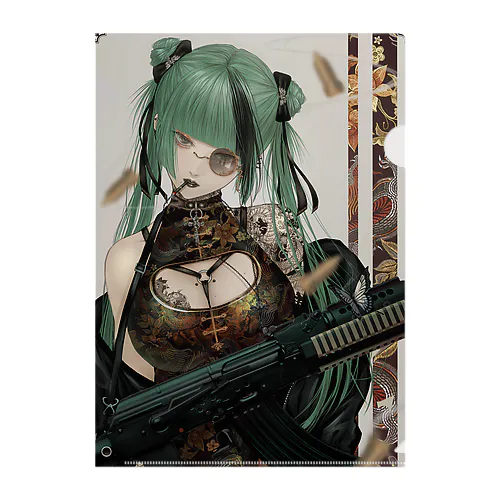 チャイナ×ゴシック×武器 Clear File Folder