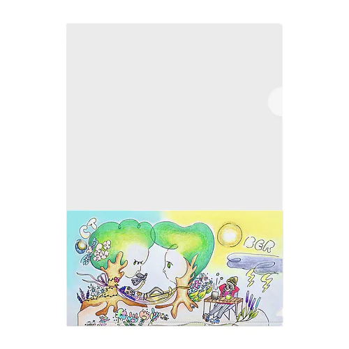 ご地層の上のふたり Clear File Folder