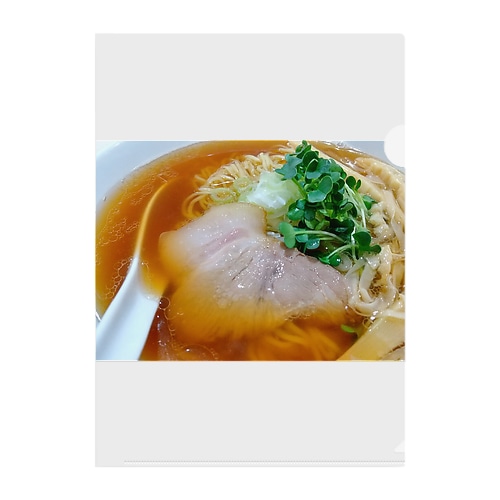 昔懐かしい中華そば Clear File Folder
