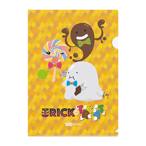 TRICK OR TREAT クリアファイル Clear File Folder