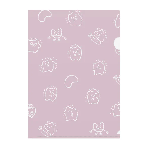 Pink Hotosan Clear File Folder