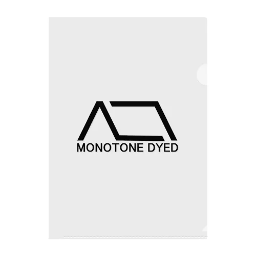 MONOTONE DYED Clear File Folder