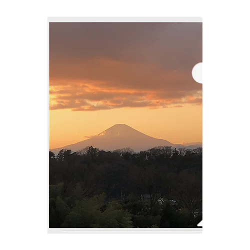 富士山 Clear File Folder