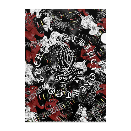 LP Monster devil all Clear File Folder