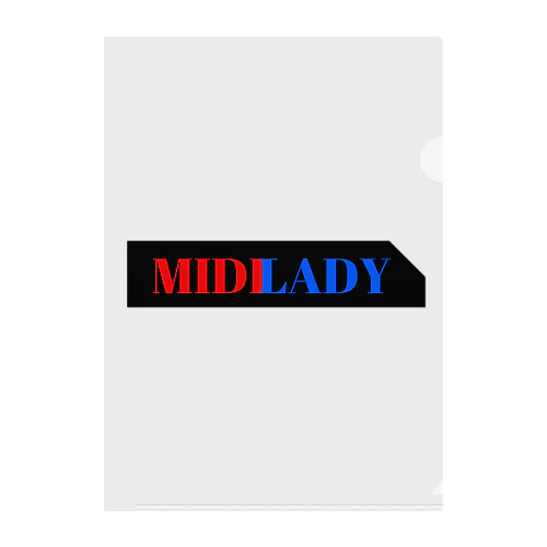MIDI LADY Clear File Folder