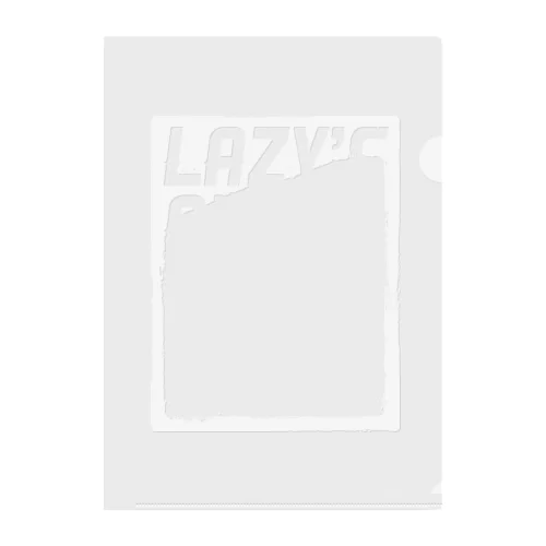 LAZY'S［WHITE］ Clear File Folder