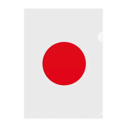 日本 JAPAN 国旗 日の丸 赤丸 クリアファイル