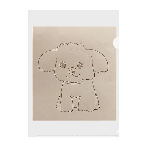 犬のポチ☆ Clear File Folder