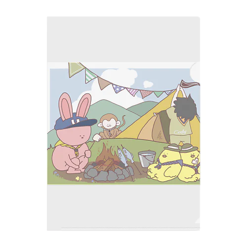 Camping!!! Clear File Folder