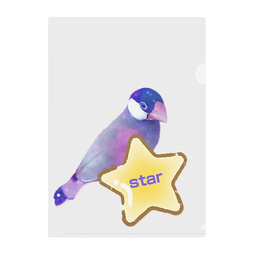 ゆめかわいい文鳥さん Clear File Folder