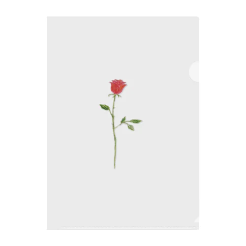 感謝の薔薇 クリアファイル