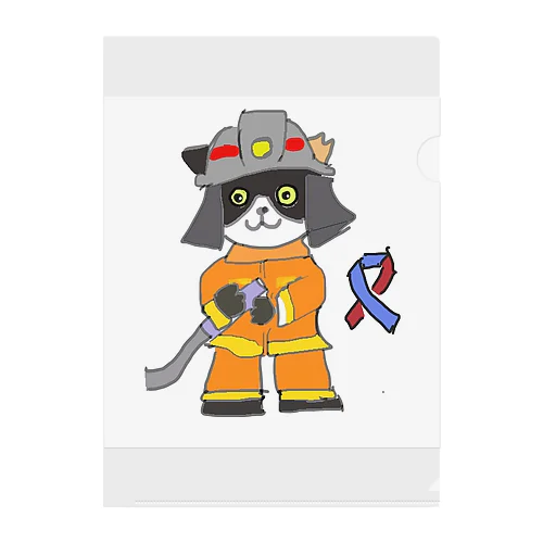 猫　国際消防士の日 クリアファイル
