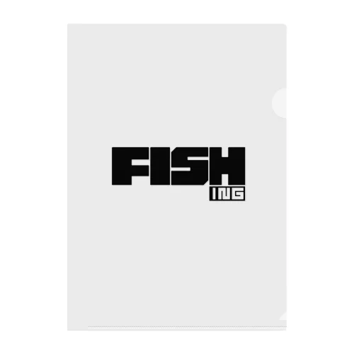 FISHING　釣り　FISH　 Clear File Folder