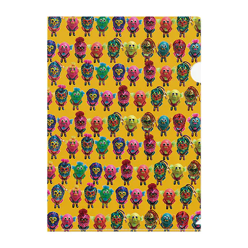 KowellyTown Lucha Monster Clear File Folder