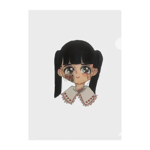 ツインテールの女の子 Clear File Folder