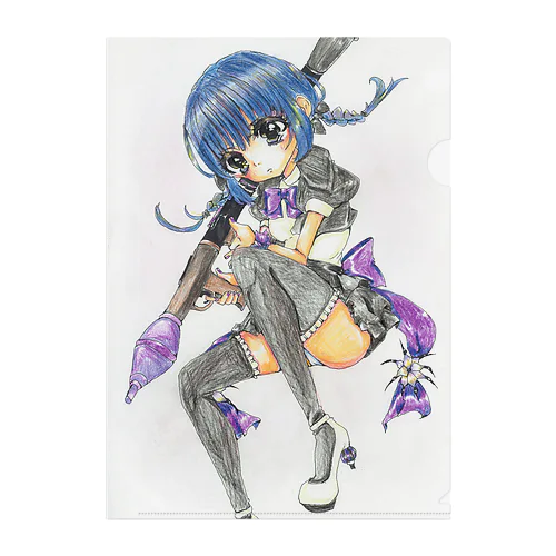 girl14 Clear File Folder