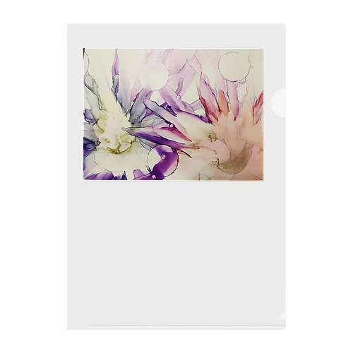 flowers Clear File Folder