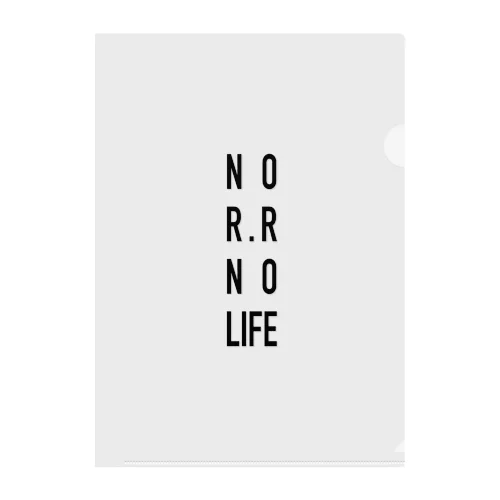 No Rock'n'Roll No Life クリアファイル