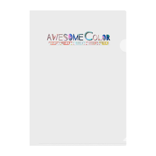 AwesomeColorオリジナル Clear File Folder