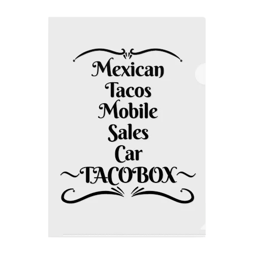 Tacobox Clear File Folder