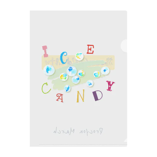 Ice Candy Clear File Folder