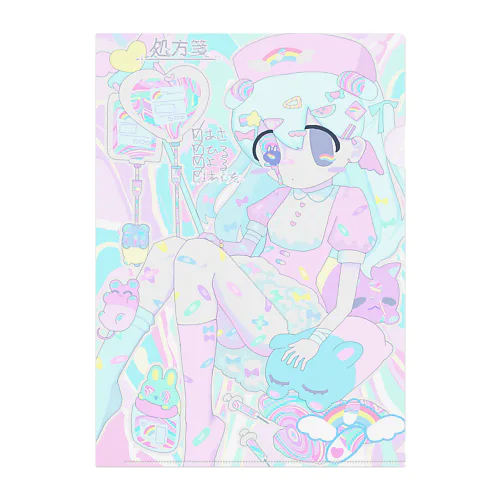 おそらのかんごしさん Clear File Folder