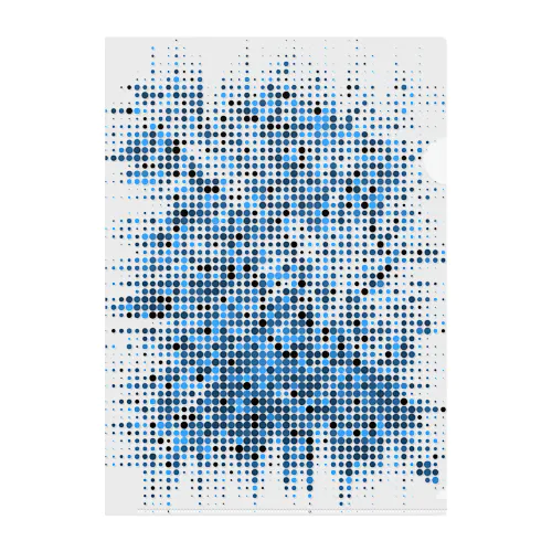 青い爆発 クリアファイル
