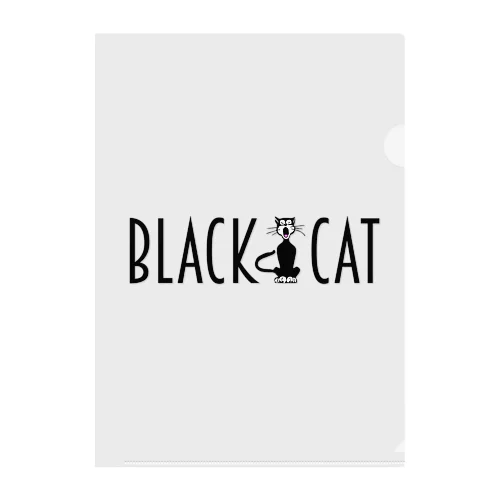 BLACK CAT Clear File Folder