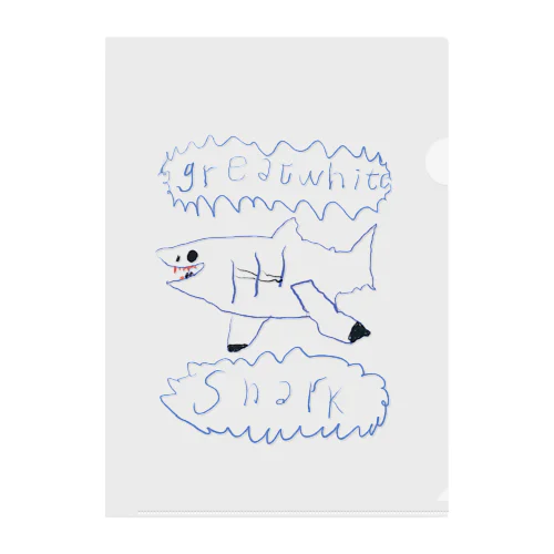 great white shark Clear File Folder