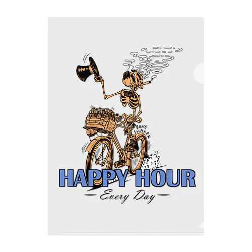 "HAPPY HOUR"(clr) #1 Clear File Folder