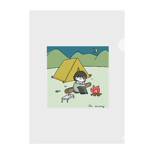 Go camping Clear File Folder