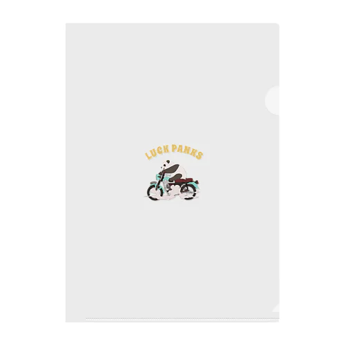 バイク乗りのパンダ Clear File Folder