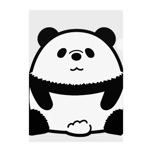 パンダのこども（無） Clear File Folder