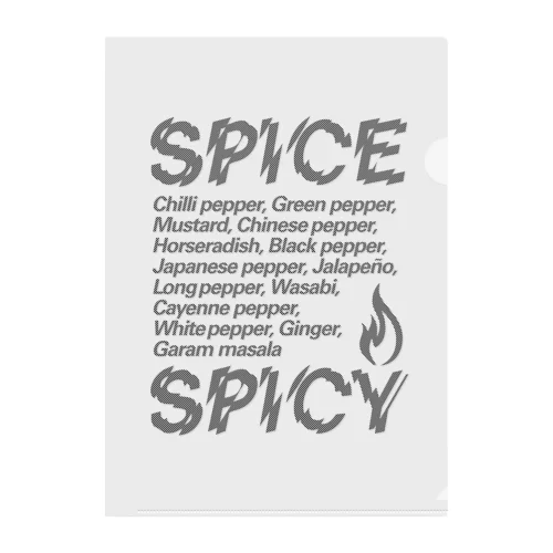 SPICE SPICY（Diagonal） Clear File Folder