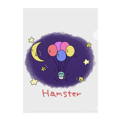 Flying Hamster クリアファイル