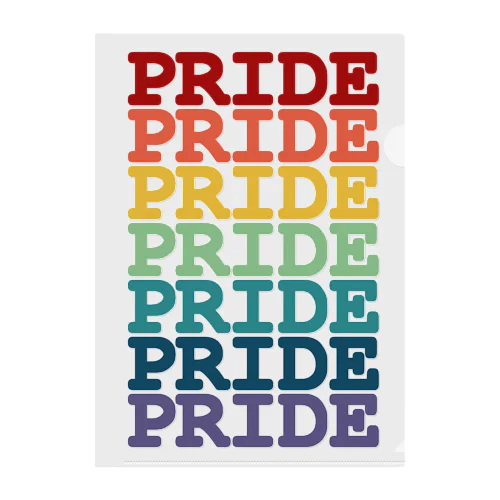 Rainbow Pride Clear File Folder